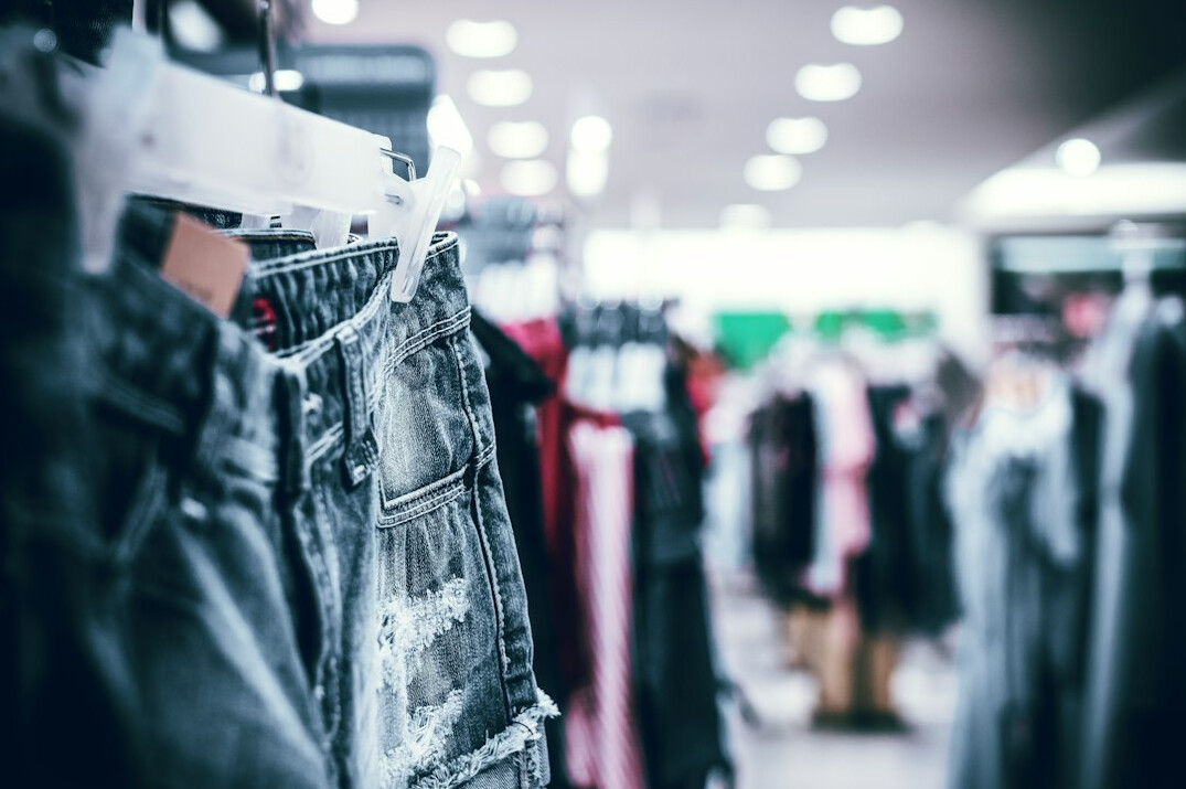 retail store interior with shoppers