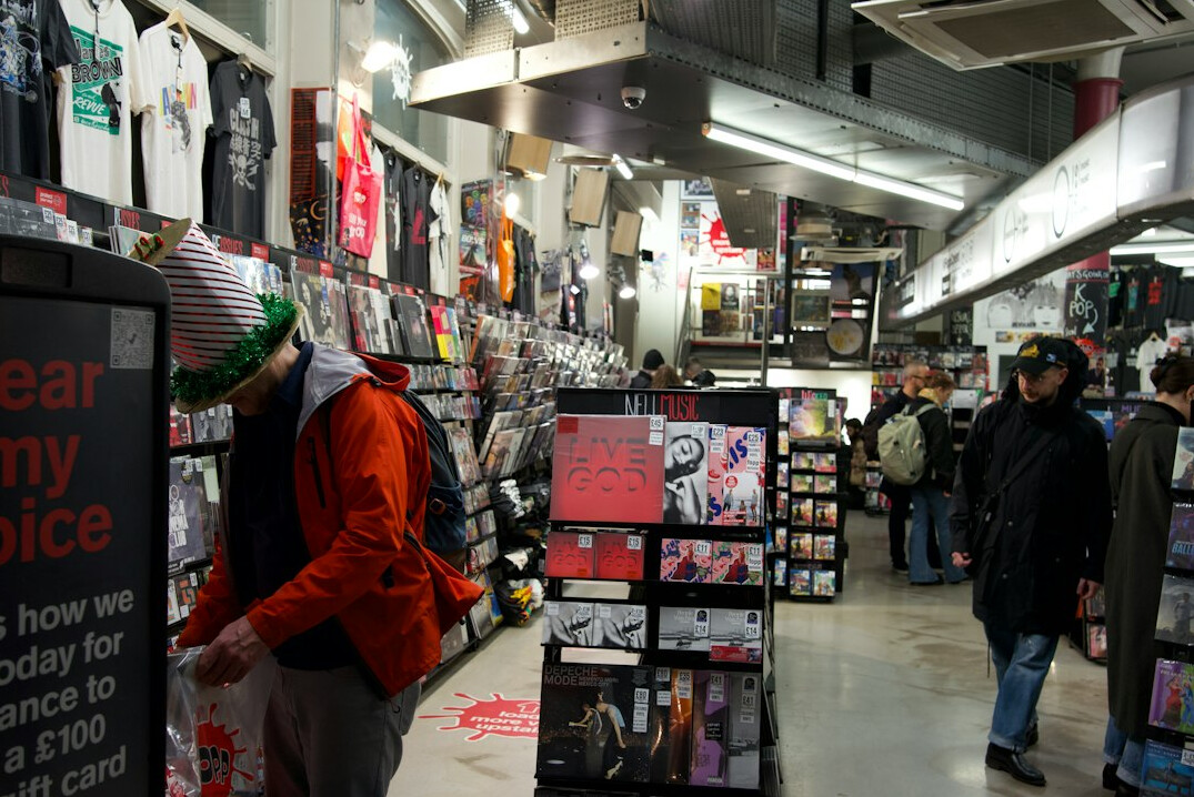 store detective watching shoppers